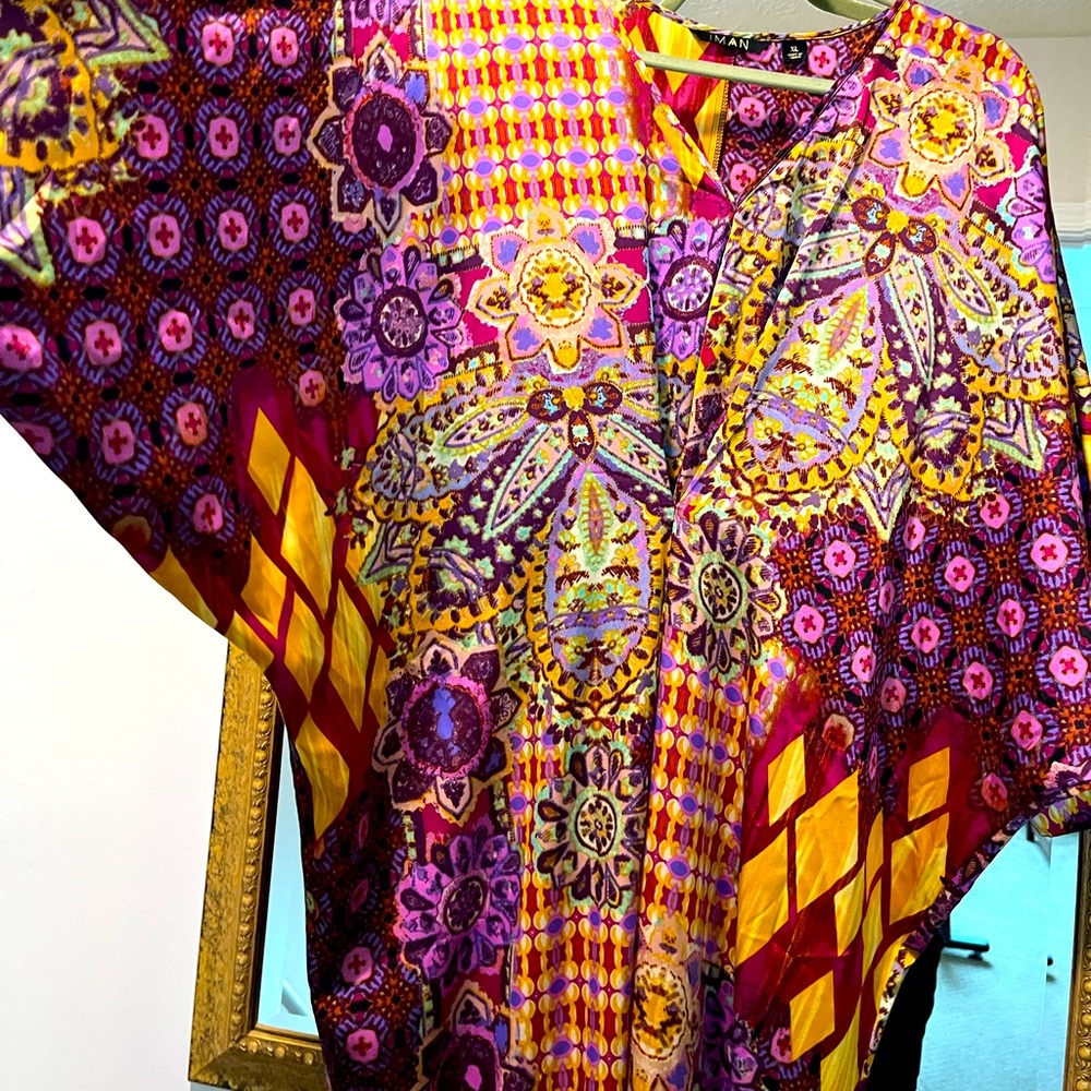 Multicolor Kimono Top, could be a mid or maxi depending on your height.